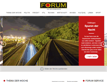 Tablet Screenshot of magazin-forum.de